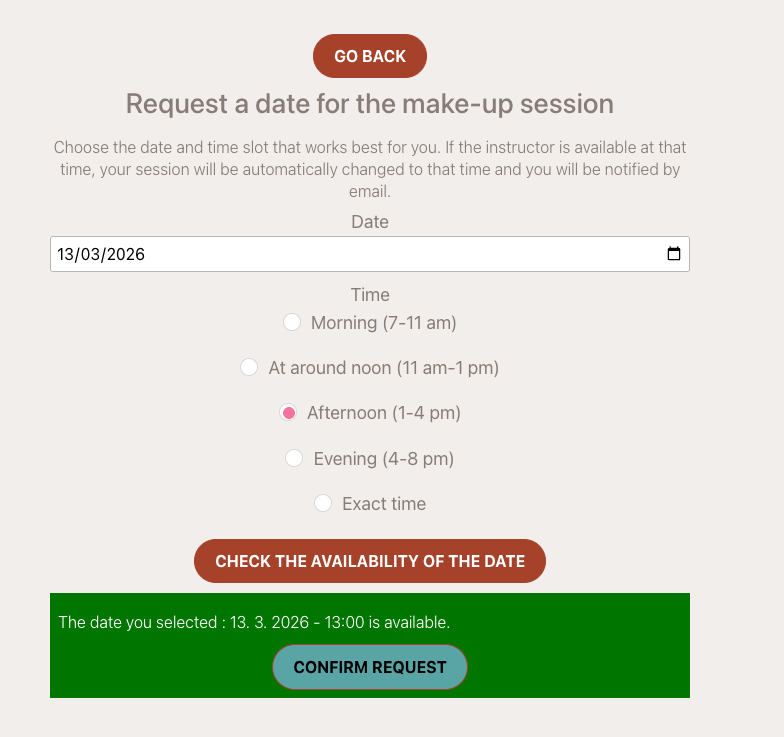 Screenshot — custom replacement lessons
