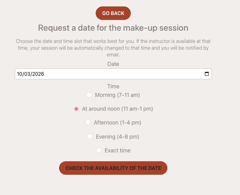 Screenshot — custom replacement lessons