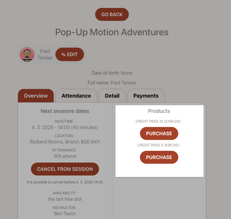 Profile availability setting