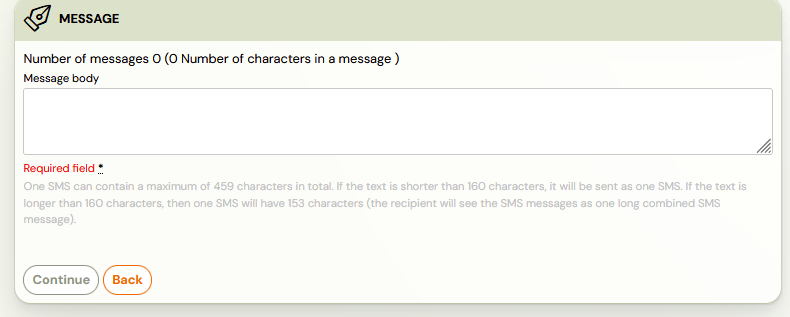 Message editor with dynamic tags Message editor with tags