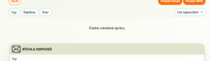 No communication warning in registration detail No communication warning