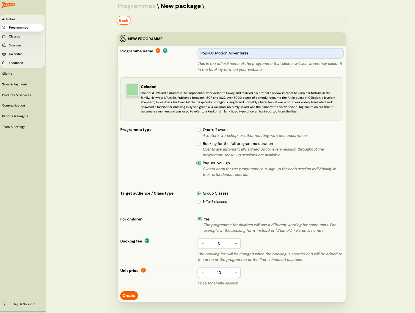 Creating a Pay-as-you-go programme