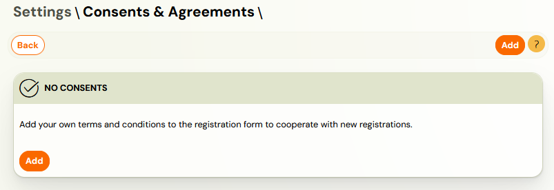 Screenshot — consent edit form